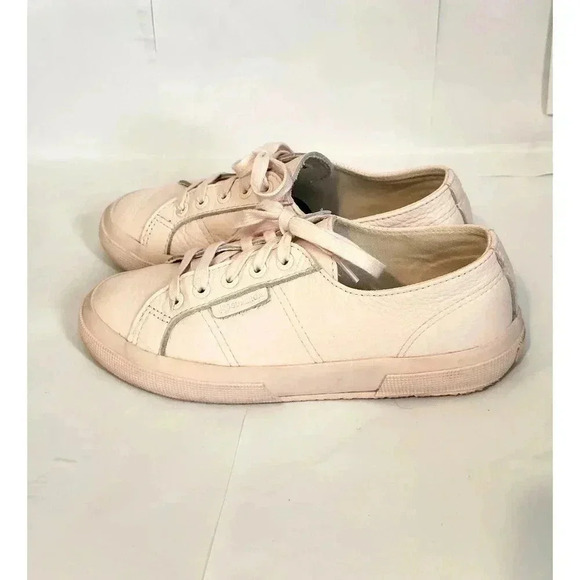 SUPERGA 2750 Tumbled Leather Sneakers - Picture 8 of 9